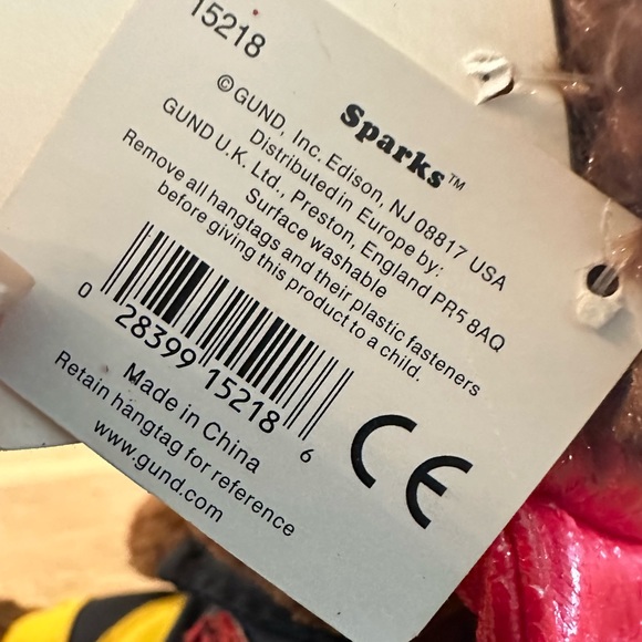 Fire Chief “Sparks” Gotta Getta Fund stuffed Bear| Has original tags - Picture 9 of 13
